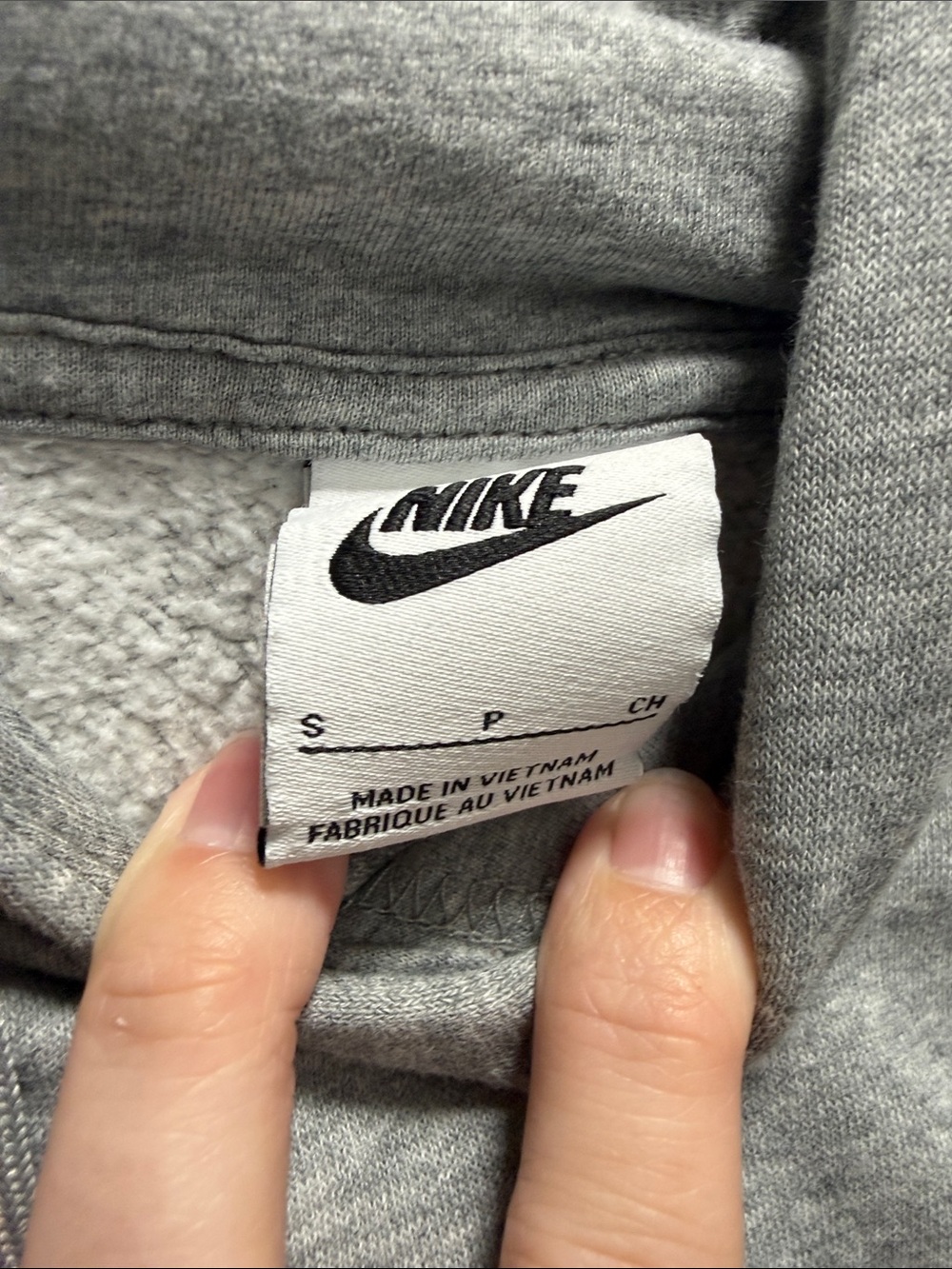 Nike Grey Crewneck Sweatshirt with Blue Accents - Picture 3 of 7
